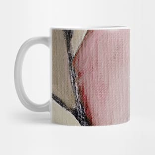 Rose Bordeaux Beige Abstract Art Mug